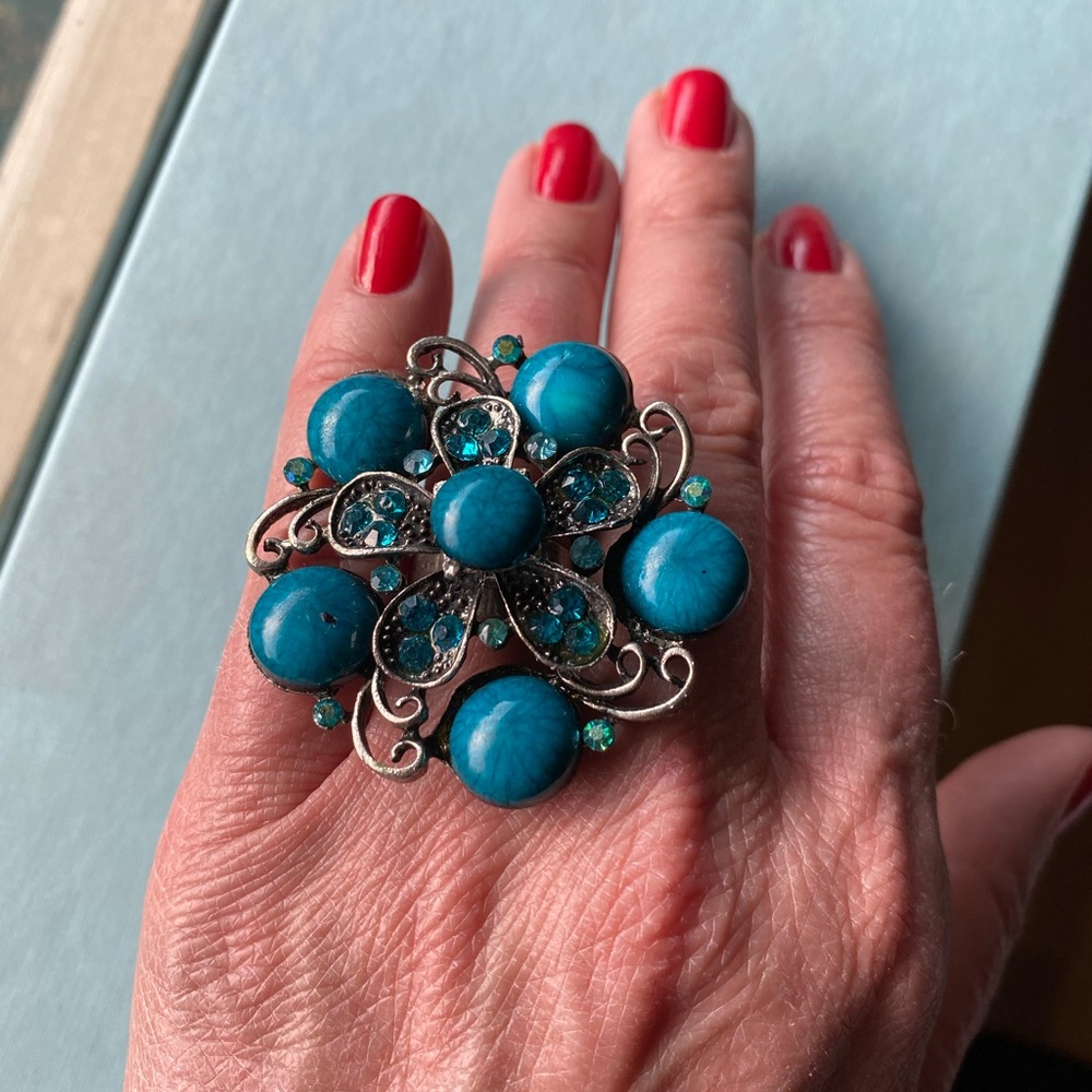 Fashionable adjustable ring - Picture 3 of 3